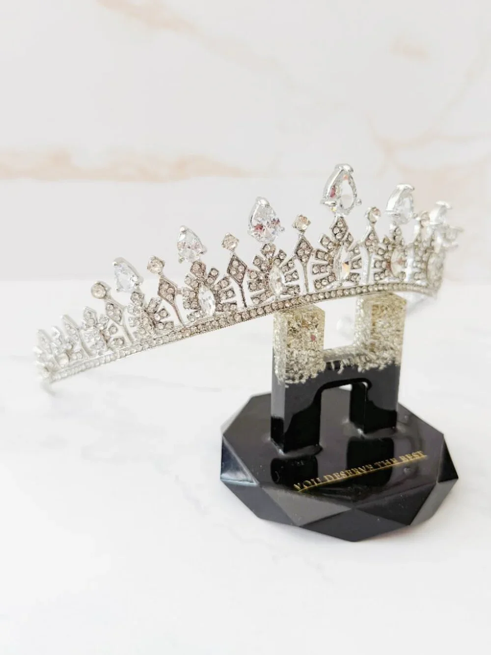 Kids Silver Crystal Tiara, Princess Crown, Birthday Tiara, Girls Pageant Crown
